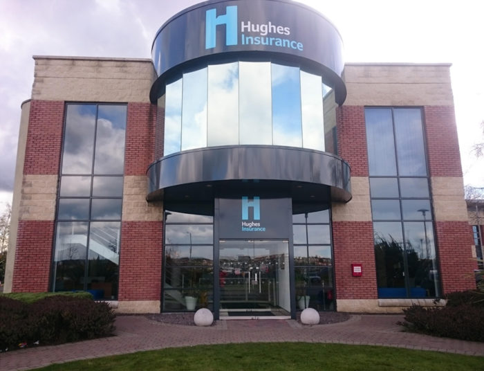 Hughes Insurance Commerical Building Signage